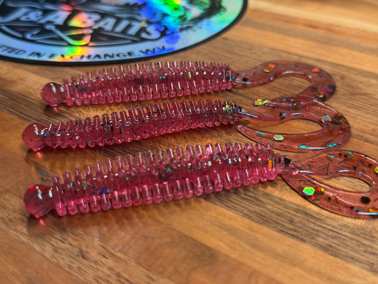 Soft Plastic Ribbed Worm