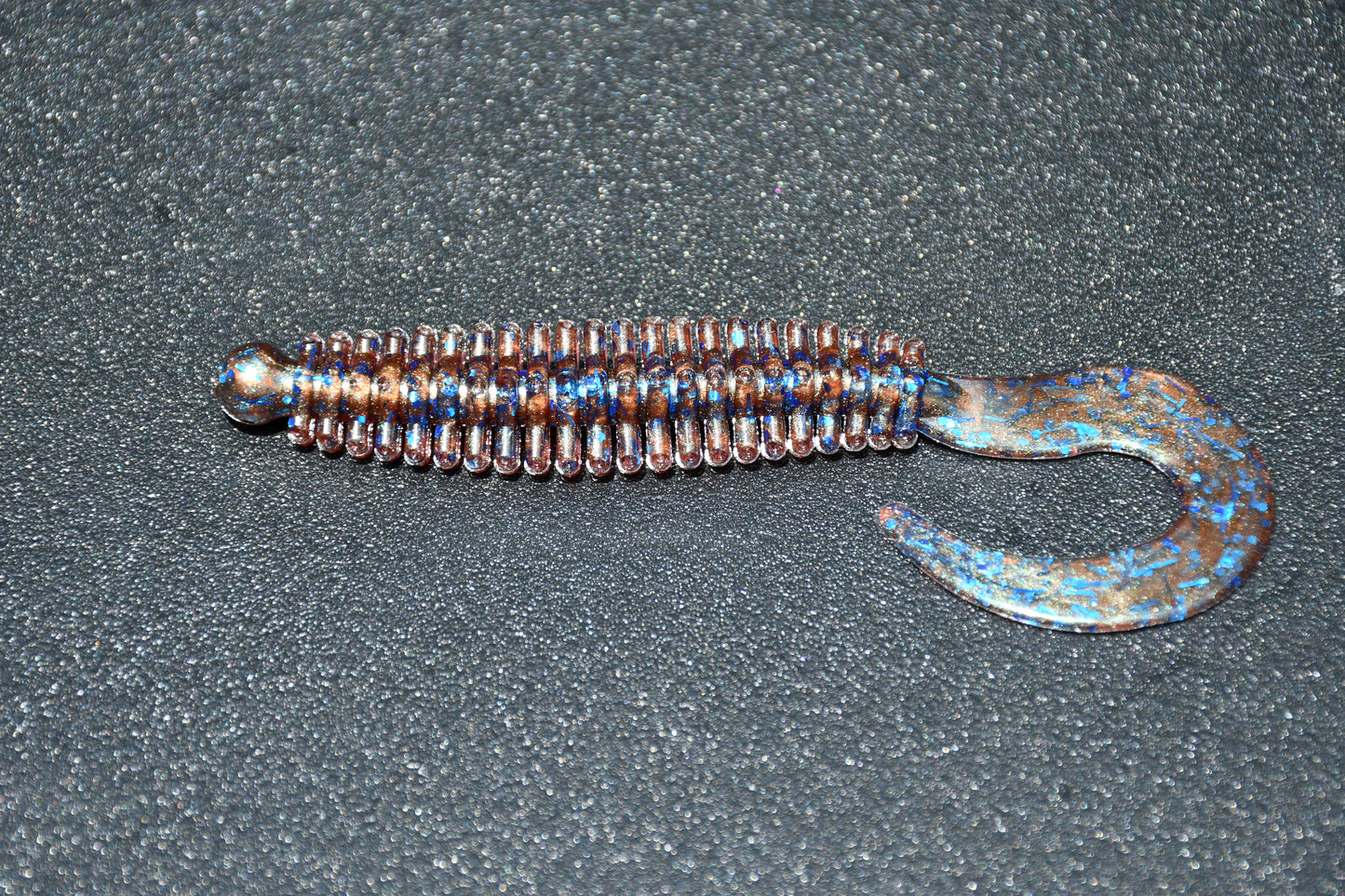 Soft Plastic Ribbed Worm