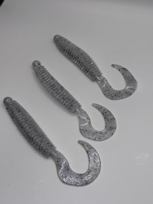 Soft Plastic Ribbed Worm
