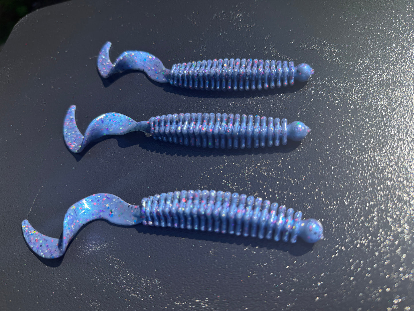 Soft Plastic Ribbed Worm
